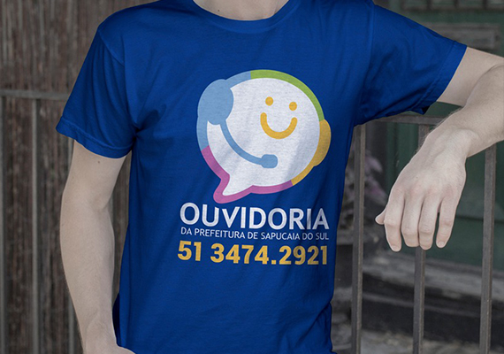 Camiseta da prefeitura de Sapucaia do Sul